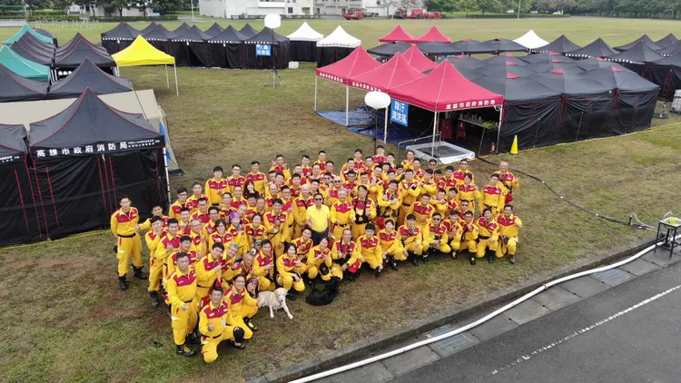 高雄市消防局特搜隊今日通過「搜救能力分級認證(NAP)」，取得國際人道救災輪值資格。消防局提供