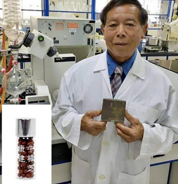 賴敏男是國內研發牛樟芝的權威。翻攝臉書