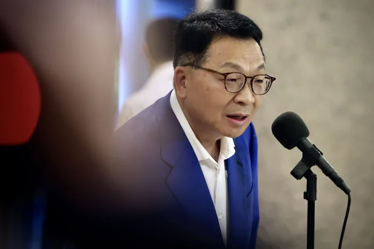 陳歐珀出面致歉，不過黃國昌仍不買帳，認為他之前說謊都不會臉紅的。林林攝