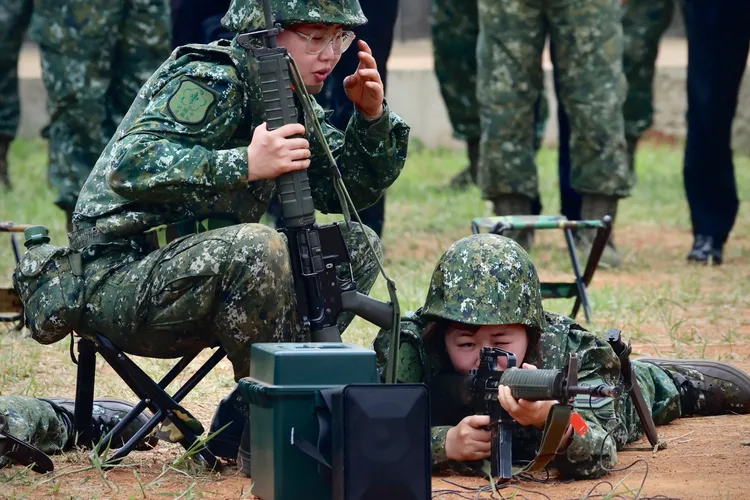 桃市後備旅第二營教育召集訓練。林林攝