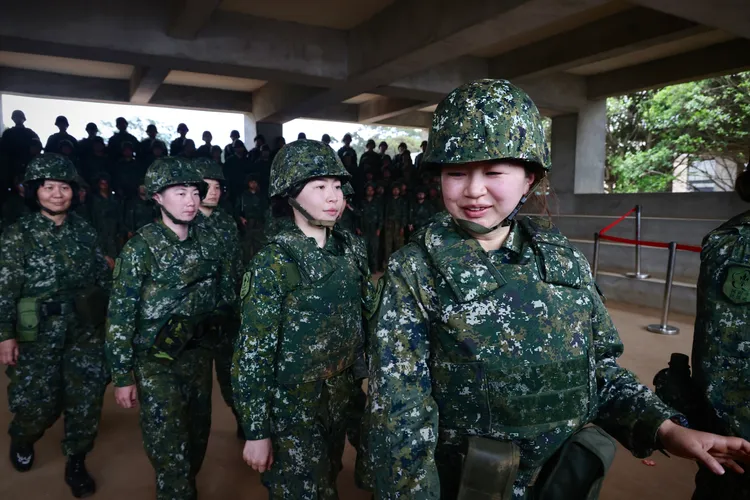 桃市後備旅第二營教育召集訓練。林林攝