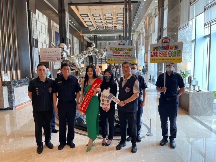 南港分局邀請藝人吳玟萱代言「全民防詐藝起發聲」宣導大使。翻攝畫面