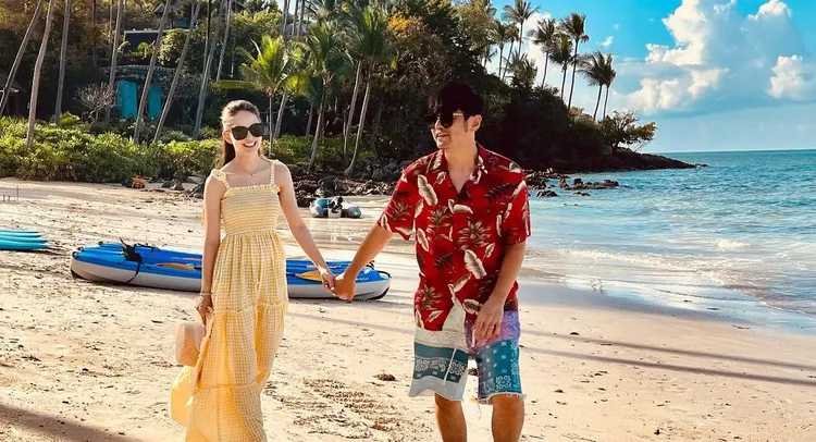 周杰倫（右）與昆凌結婚8年，依舊恩愛甜蜜。翻攝昆凌IG