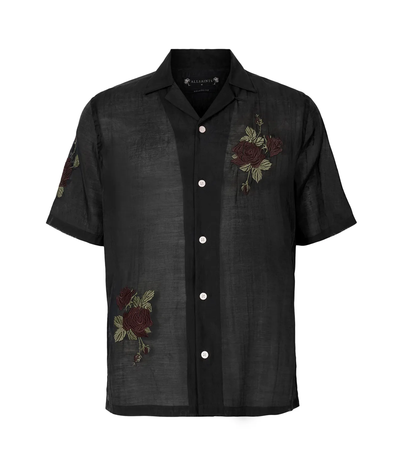 ALLSAINTS Wildrose刺繡夏威夷襯衫，6700元。品牌提供