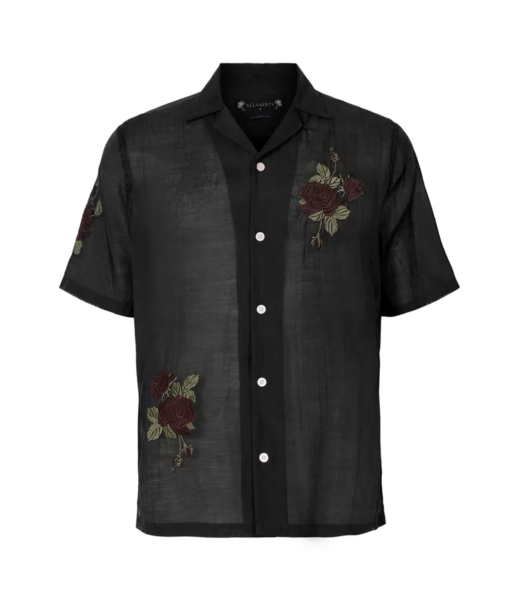 ALLSAINTS Wildrose刺繡夏威夷襯衫，6700元。品牌提供