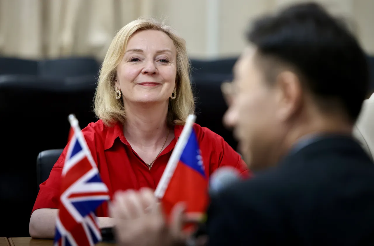 英国前首相、下议员特拉斯(Liz Truss)昨到立法院访问。林林摄