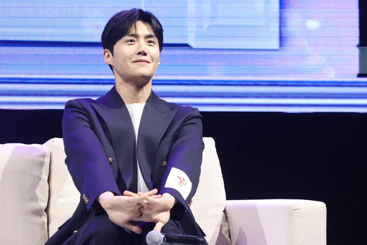 金宣虎感謝台粉讓他很自在。鄭孟晃攝