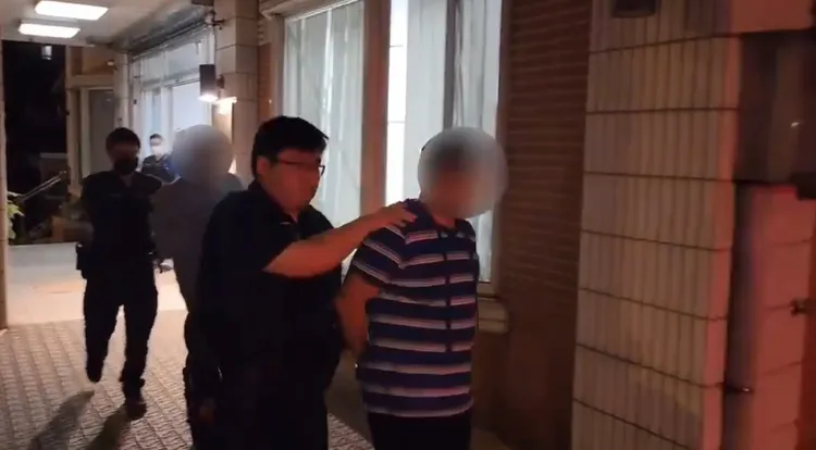 警方逮捕陳男等3人。翻攝畫面