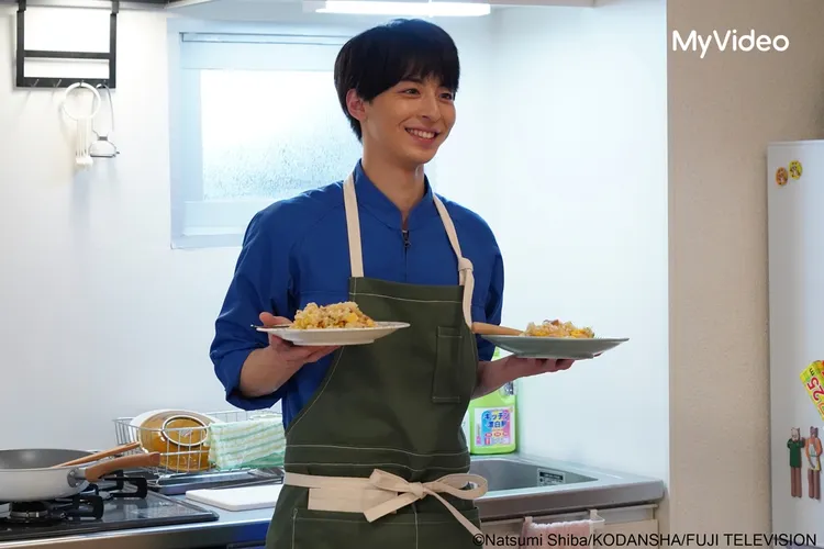 高杉真宙飾演擅長家務與料理的家事男「山本知博」。MyVideo提供