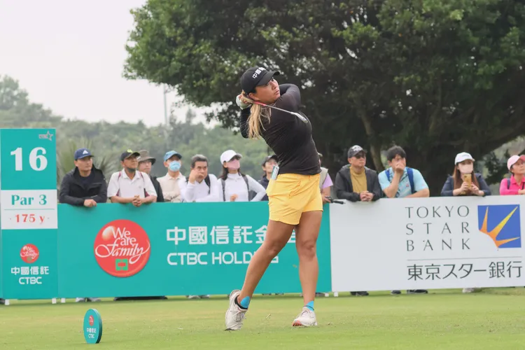 「中國信託女子高爾夫之星」彭婕拿下季軍。   中國信託銀行提供