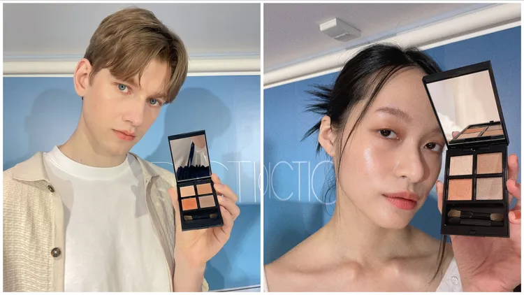 Model示範癮炫訂製眼采盤#101。張家玲攝