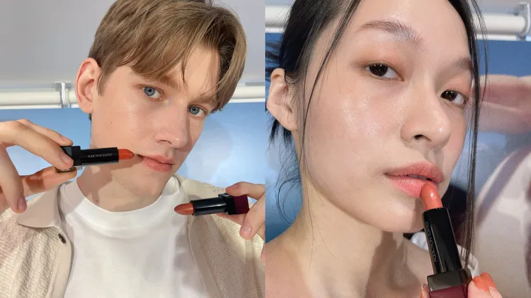 Model示範系列唇彩。張家玲攝