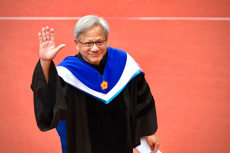 NVIDIA創辦人黃仁勳表示，決定要放棄什麼，才是決定成敗的核心。林林攝