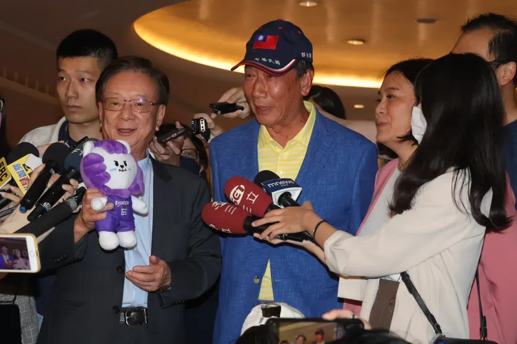 宣明智昨作東宴請藍委和郭台銘餐敘。資料照片，彭欣偉攝