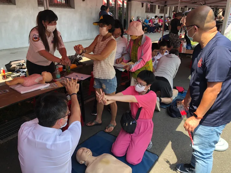 北市消防局舉行防災宣導園遊會，希望能將正確的防災觀念深植於每個角落。翻攝畫面