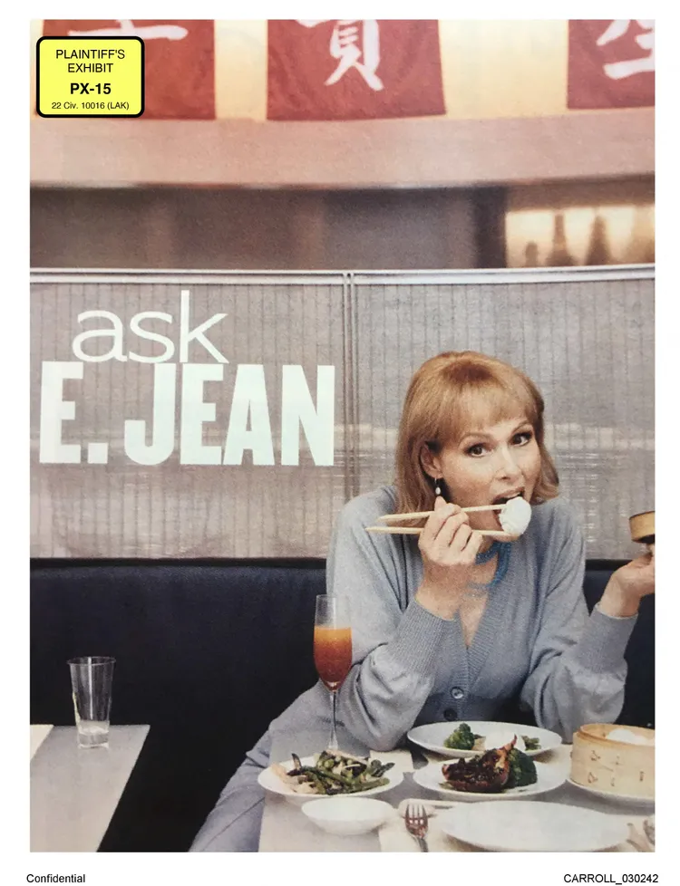 卡洛爾的《來問問伊簡》（Ask E. Jean）專欄1993年至2019年一直刊登在《Elle》雜誌 ，是美國出版物刊登時間最久的建議專​​欄之一。路透社
