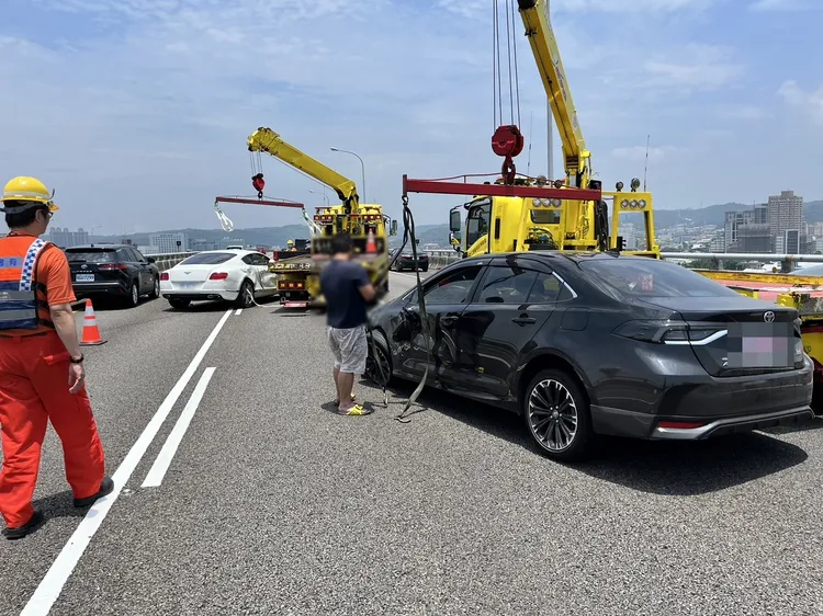 車禍現場。國道警方提供