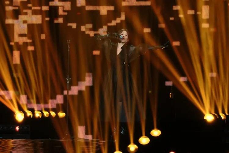 蔡健雅演唱會燈光效果十足。彭欣偉攝