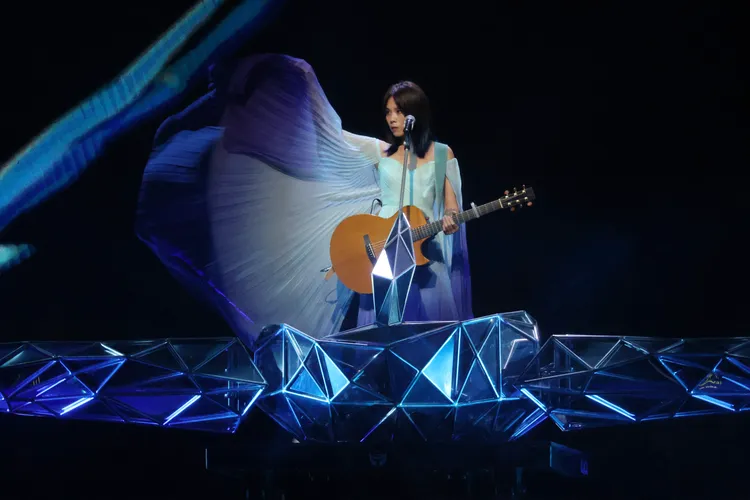 蔡健雅第６度在小巨蛋開唱。彭欣偉攝