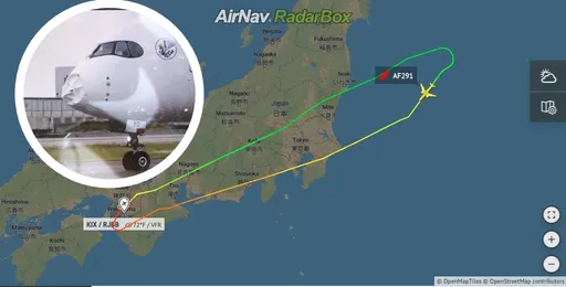 載324人班機緊急折返日本「機鼻凹了」 關西機場11航班受延誤