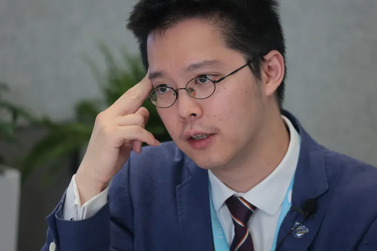 趙式隆暢談開放政府願景。彭欣偉攝