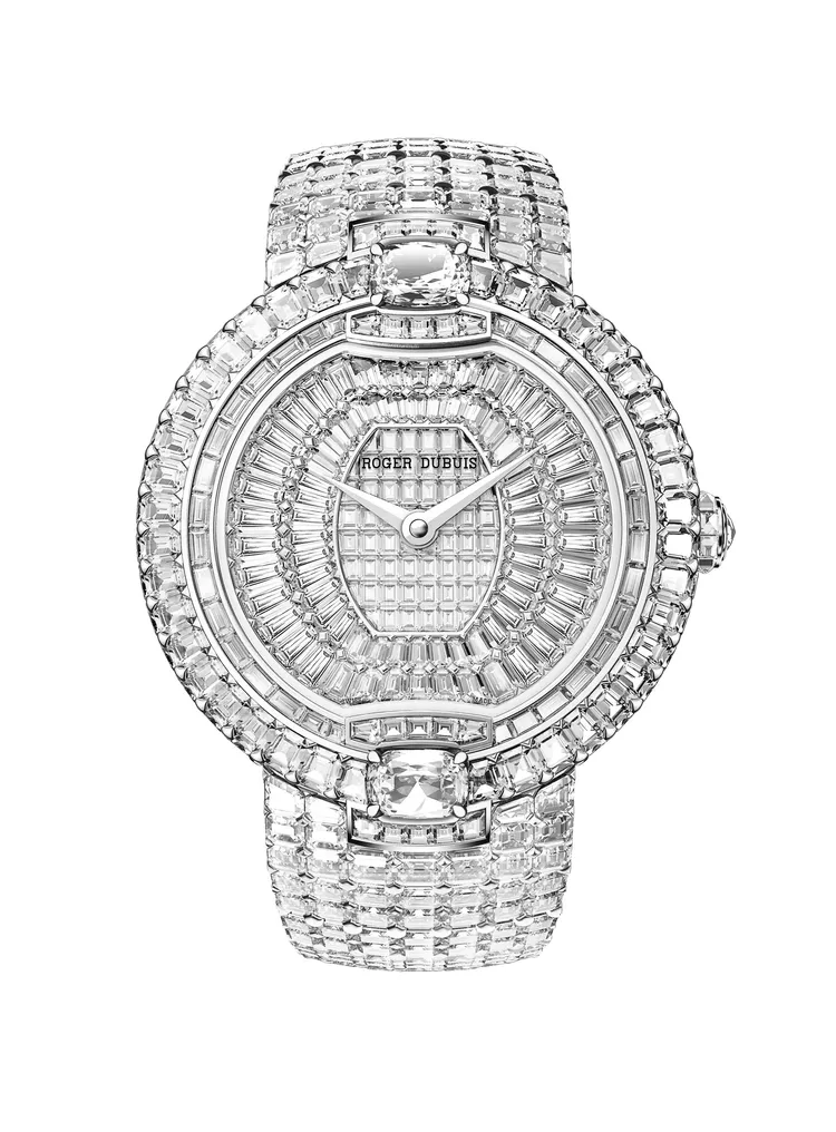 Velvet名伶系列鉑金自動上鍊鑽錶，3409萬元。翻攝品牌官網