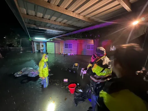 竹縣新豐10小時降雨近300毫米 多處淹水!2國小學生無法到校改線上授課
