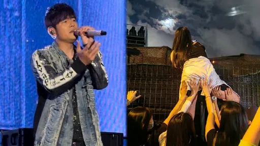 周杰倫香港開唱場外擠爆 驚見「短裙妹爬牆」還有人包船聽