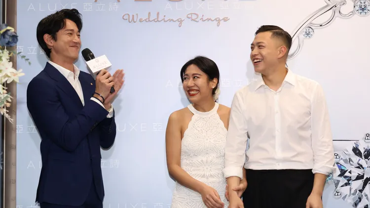 吳慷仁見證一對即將結婚的新人互訴愛的誓言，讓他聽得感動而一度眼眶紅。莊宗達攝