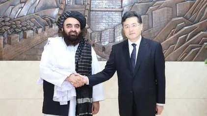 秦剛與神學士政府會晤　冀將阿富汗納入一帶一路