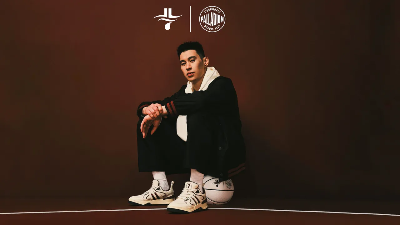 林書豪為聯名系列拍攝的形象照。品牌提供