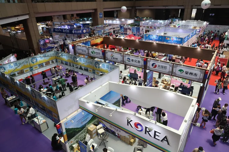 2023台北國際觀光博覽會今天開幕。林林攝