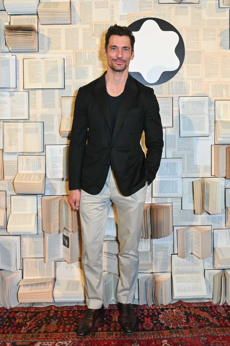 曾被封為「全球最性感男人」的英國男模David Gandy，帥氣現身萬寶龍倫敦派對。品牌提供