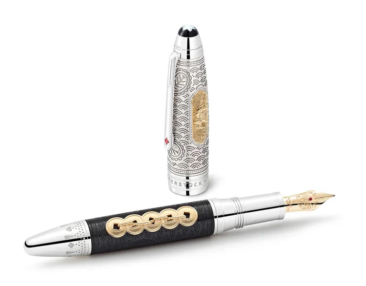 大師傑作系列「環遊世界80天」限量款鋼筆，限量811枝，23萬8500元。品牌提供