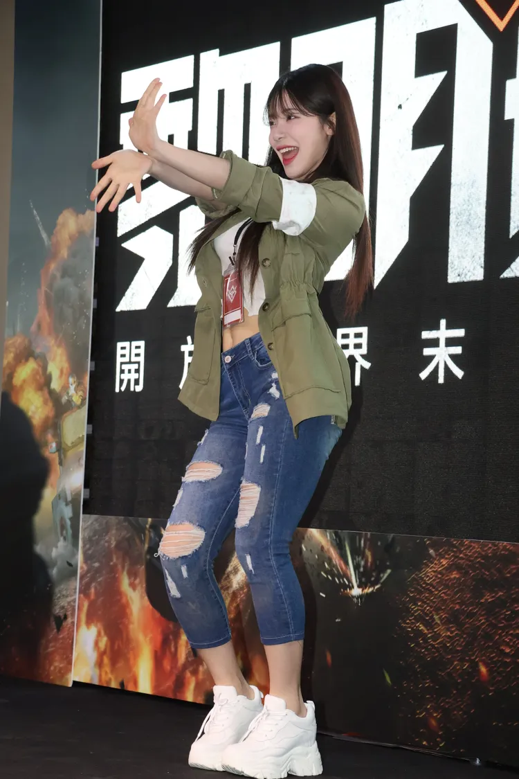 李多慧大跳Jisoo的「開花舞」。鄭孟晃攝