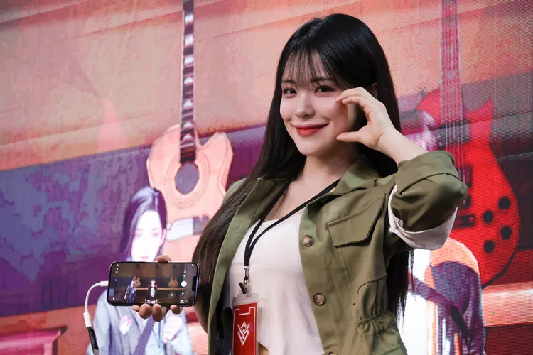 李多慧日前不小心扭傷，她今天表示無大礙。鄭孟晃攝