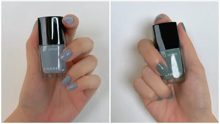 系列主打的莫蘭迪色系新色#125沉謐（左圖）、#131獨到（右圖）。張家玲攝