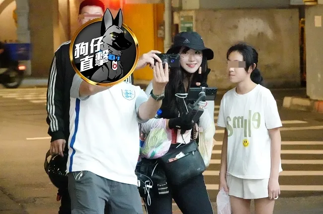 南韓直播主企鵝妹來台展開徒步環島，全程開直播與粉絲互動。特勤中心攝
