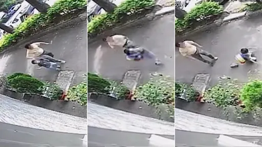 桃園學童當街被家長「巴頭狠踹」 網友看怒了:趕快找出這個垃圾