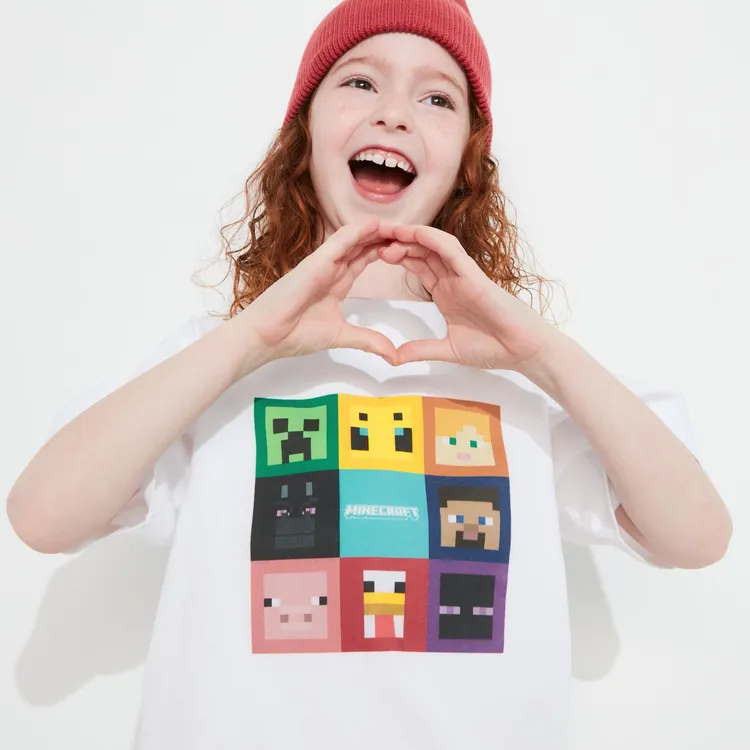 童裝MINECRAFT UT印花T恤。業者提供