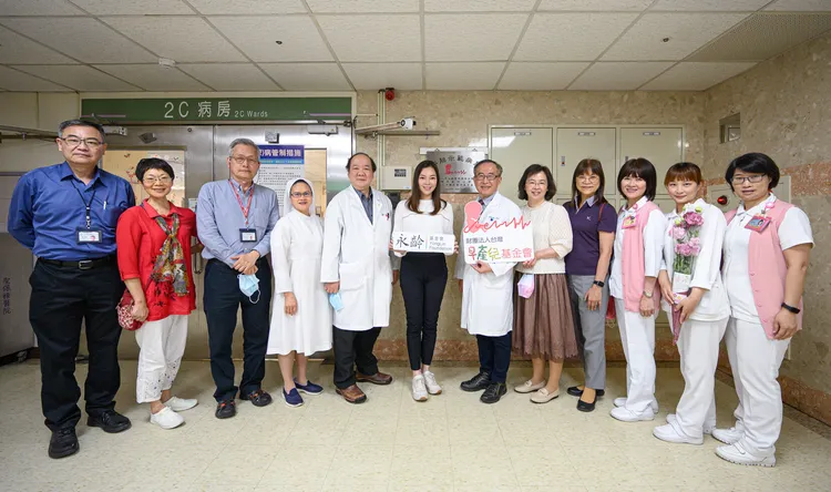 早產兒基金會與全台11家醫院合作有安胎示範病房，桃園聖保祿醫院是其中之一。永齡基金會提供