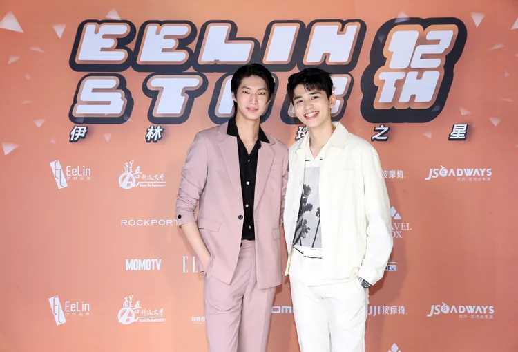 王品澔（右）和金雲對演藝圈很有憧憬。伊林提供