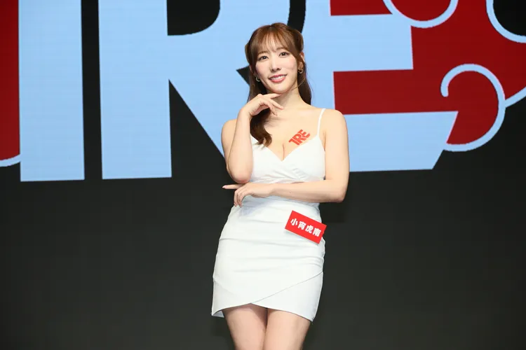 小宵虎南擁有H罩杯，讓人目光難以移開。鄭孟晃攝