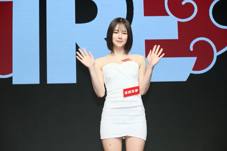 AV女優涼森玲夢期待和台灣粉絲見面。鄭孟晃攝