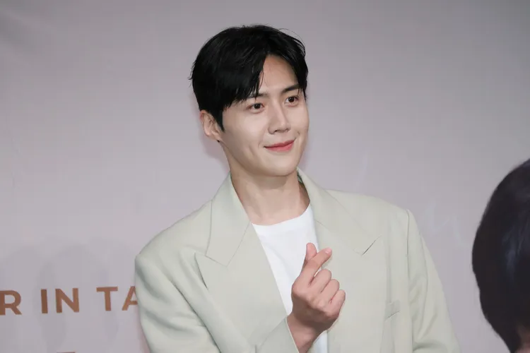 金宣虎有「酒窩男神」封號。鄭孟晃攝