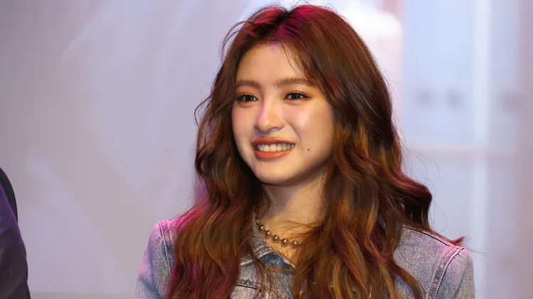 韓菲被問及對「最美星二代」的看法。莊宗達攝