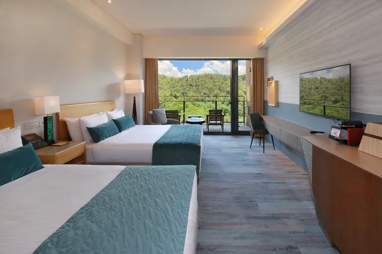 雲品溫泉酒店經典山景房。業者提供