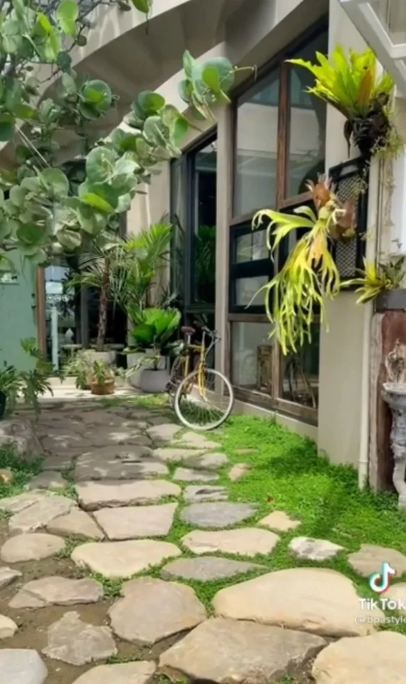 戶外植栽打造舒適用餐環境。TikTok@boastyle 提供
