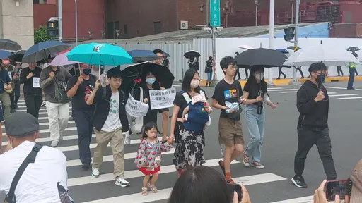 終結行人地獄!高雄民眾快閃遊行 二寶媽:要保障走在斑馬線完全安全