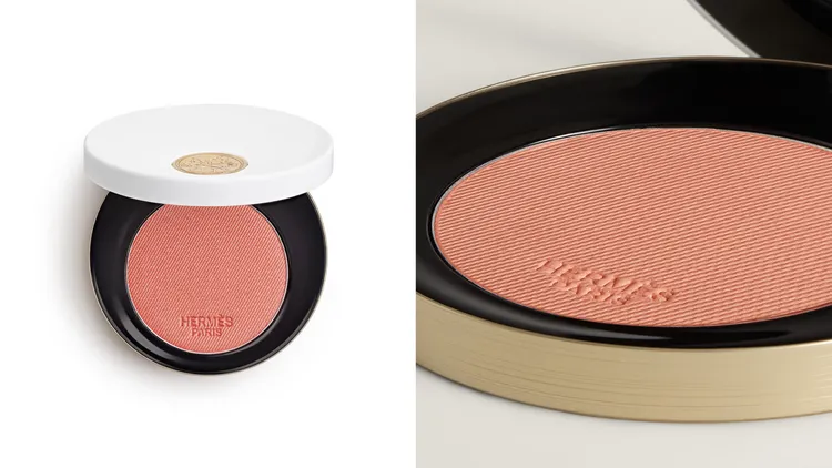 絲滑腮紅#58 Rose Cuivré，有著綻放金色光芒的胭脂紅粉色，2700元。品牌提供